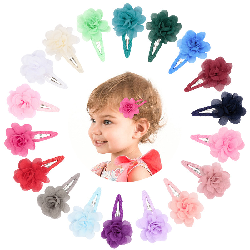 20Pcs/Pack Niñas Mini Garras De Pelo Horquilla/Flor Colorida Pinza/Bebé  Lado Barrette Pinzas Niños Accesorios Para El Cabello