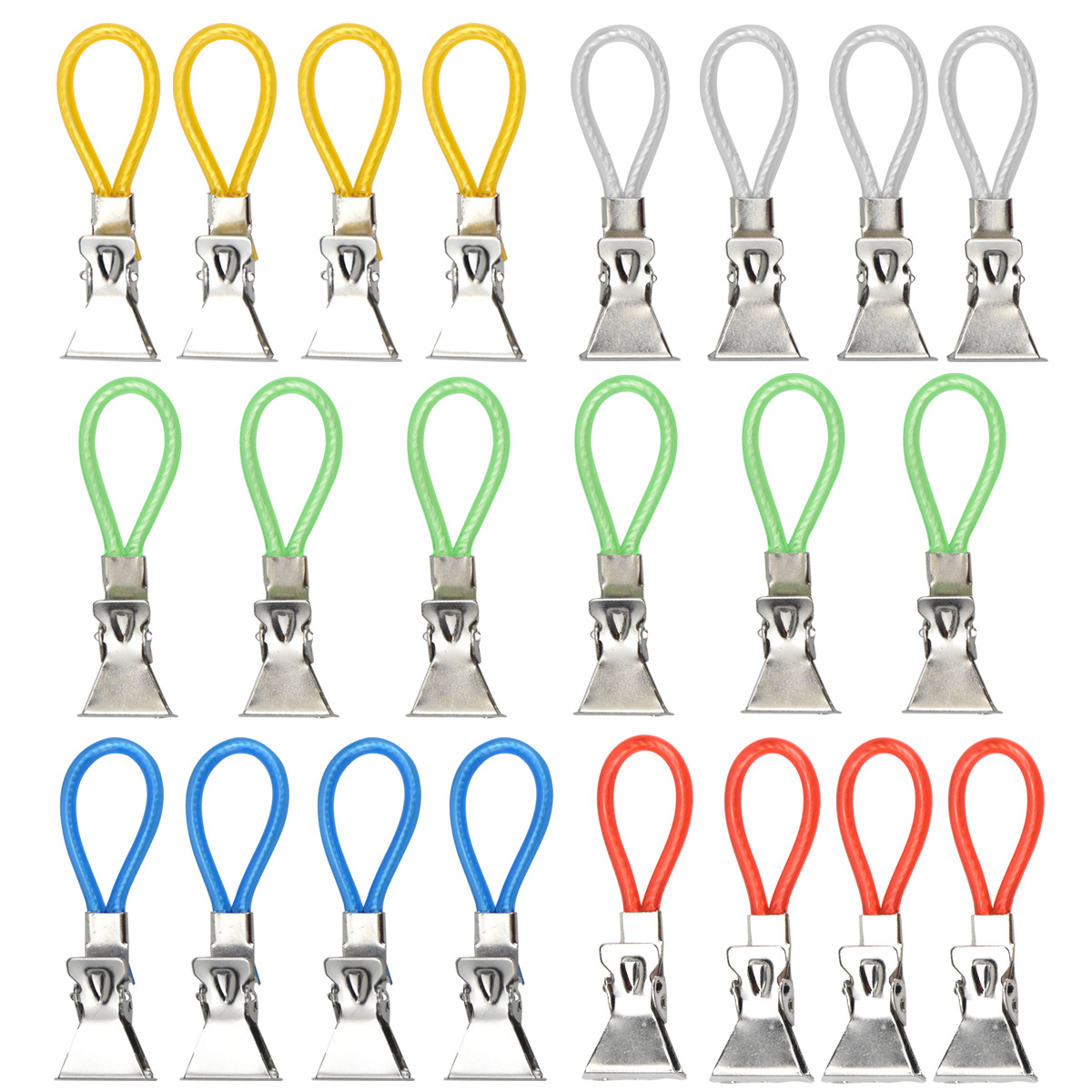 5 Pcs Tea Towel Hanging Clips on Hooks Loops Kitchen Bathroom Beach Home  Travel