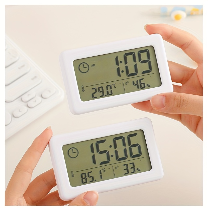 1pc Proyección LCD Pantalla LED Hora Reloj Despertador Digital Hablando  Mensaje De Voz Termómetro Función De Repetición Proyector De Escritorio  (batería No Incluida) - Temu