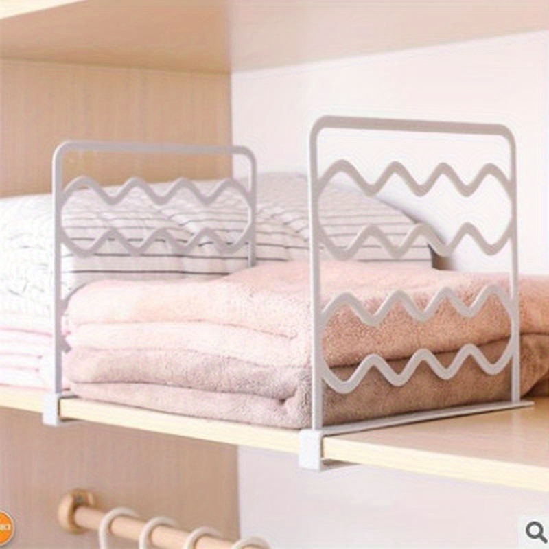 A & R 8 Pack Acrylic Shelf Dividers for Closet - Clear Shelf Organizer for  Clothes - Adjustable Storage Separators in Bedroom and Office - Suitable