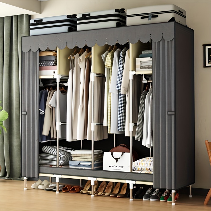 Simple Wardrobe Drawers Household Bedroom Cloth Wardrobe - Temu