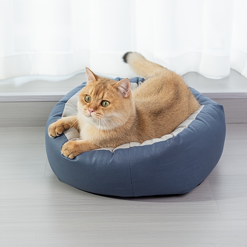 High End Technology Cloth Circular Cat Litter Universal Detachable And Washable Dog Litter Deep Sleep Litter Soft Bed Pet Products