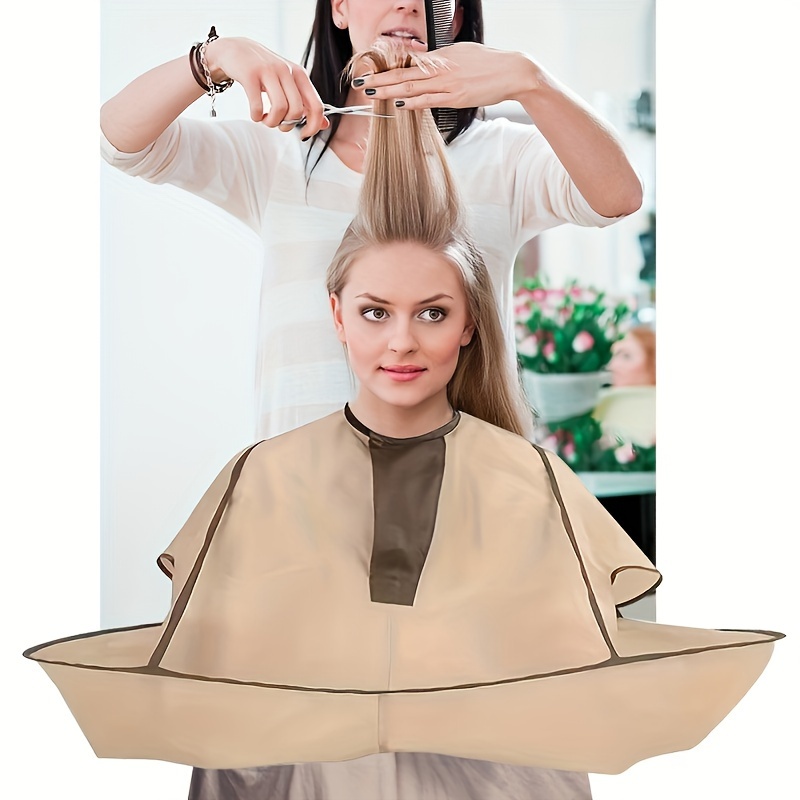 Capa de peluquería impermeable, Bata para Barberías Capa peluquerías tela  de corte de pelo capa de peluquería para hombres y mujeres corte de pelo