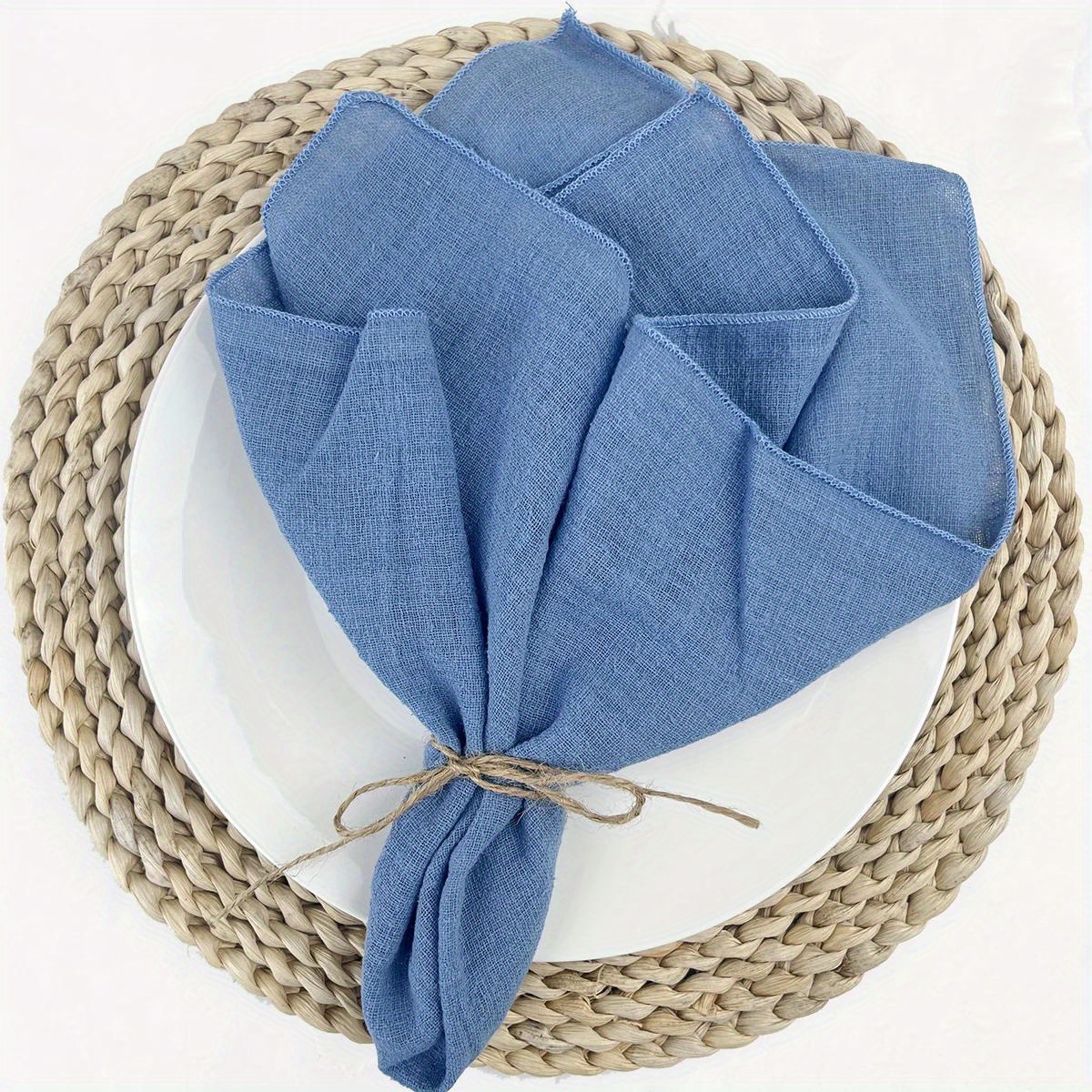 Servilletas de tela para mesa de comedor, 4 piezas, patrón avanzado de  mármol azul y verde, servilletas de poliéster lavables y reutilizables con