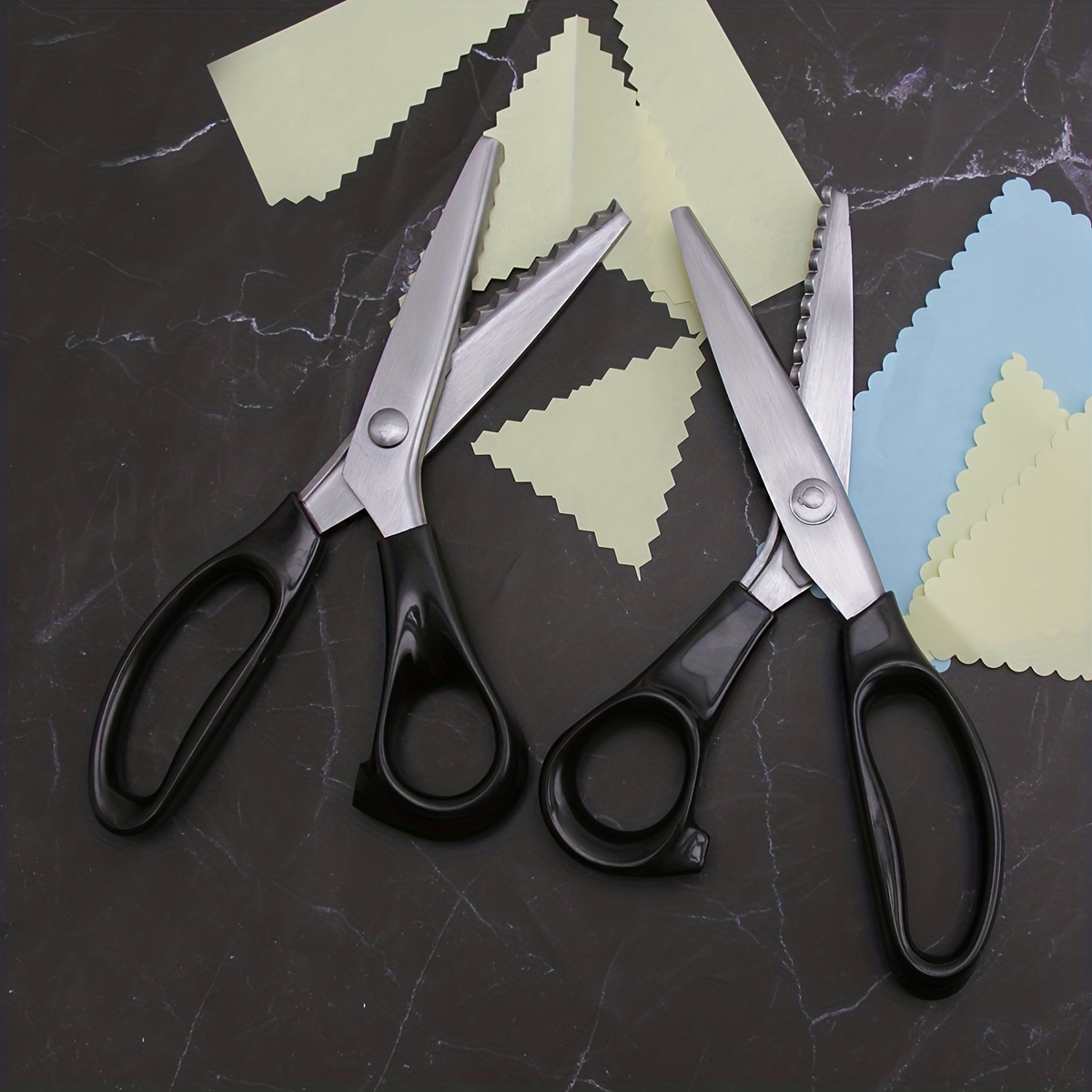 Pinking Shears For Fabric Cutting Zig Zag Scissors Scrapbook - Temu