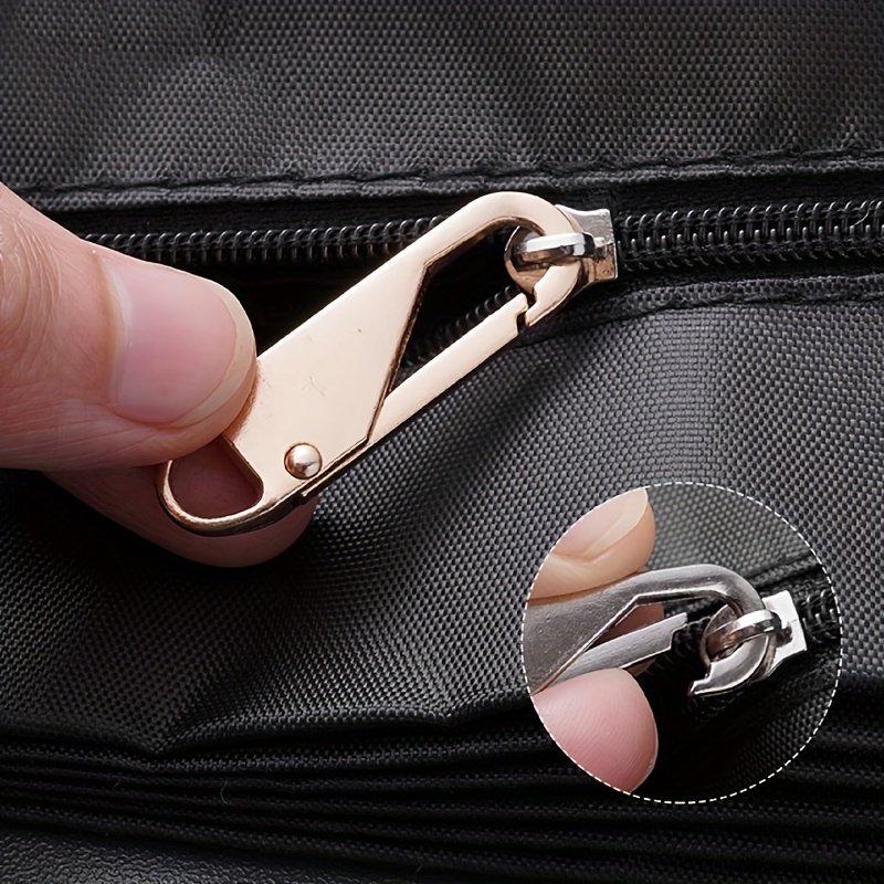  20 PCS Zipper Clips Anti Theft,Zipper Pull Replacement,for  Luggage, Backpacks,Jackets,Purses,Handbags,Zipper Locks for Backpacks Dual  Opening S Shaped Carabiner for Luggage Suitcase Camping (Black)