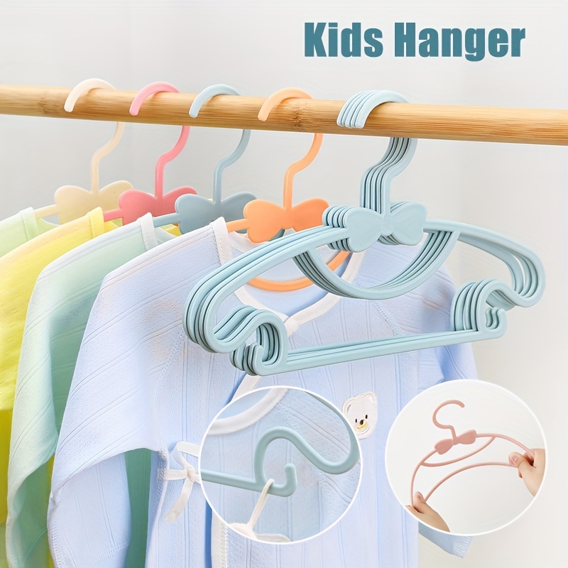 Cheers US 5Pcs Baby Hangers Kids Hangers Childrens Hangers Child Hangers  Plastic Toddler Infant Nursery Hangers Small Baby Clothes Hangers Plastic