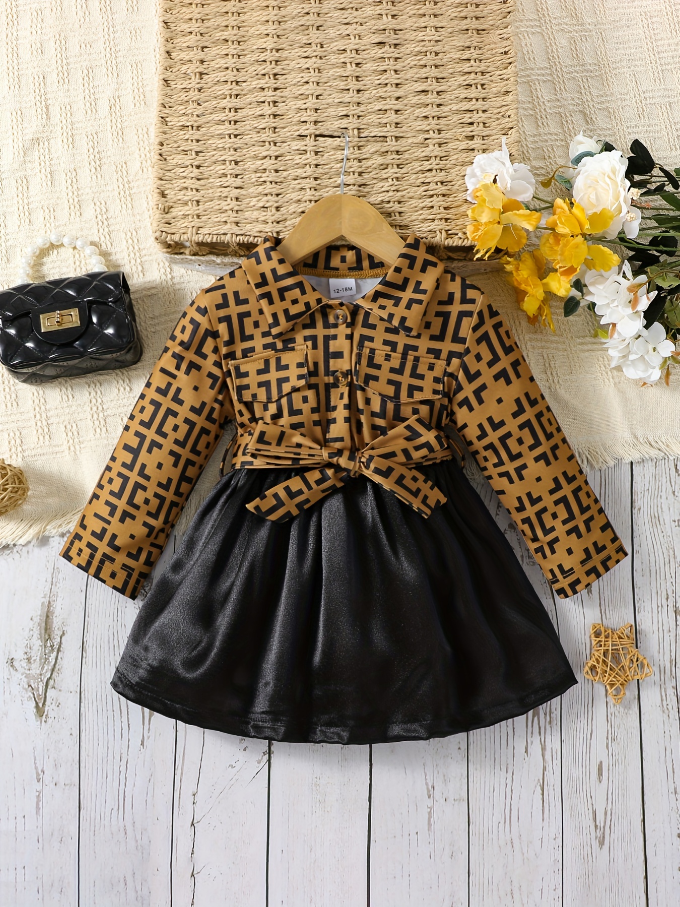 Black and gold baby girl outlet outfit