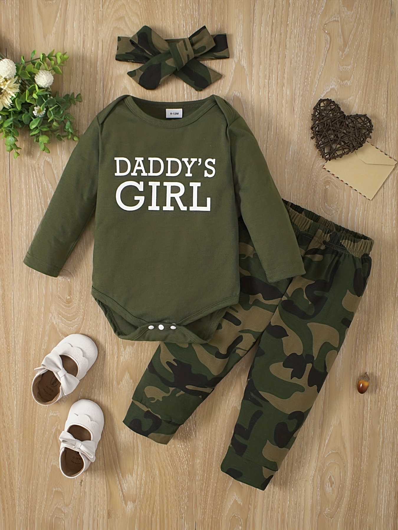 Fleece Outfit Set Baby Girls Comfy Set daddy's Girl Mommy's