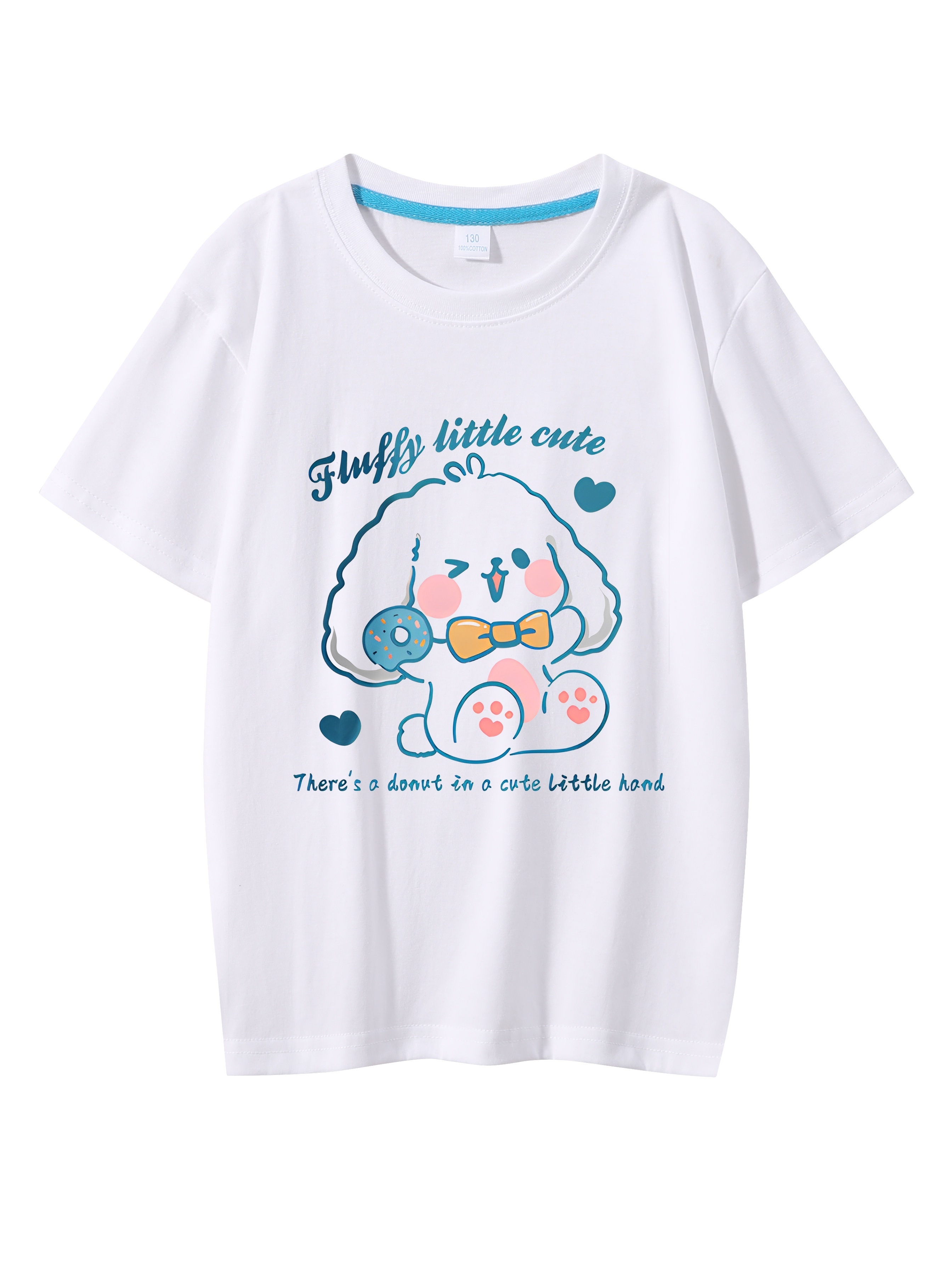 Camiseta Hello Kitty Melody Infantil Kawaii Sanrio Anime Cartoon Roupas  Casuais Y2k Kid Girl Boy Top