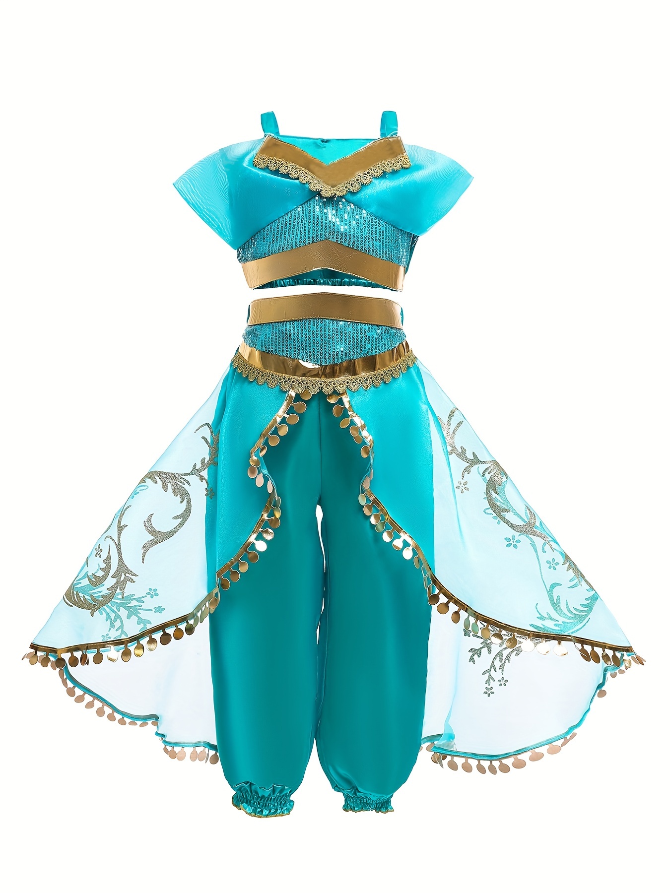  Disfraz de princesa Jasmine de anime, cosplay latino