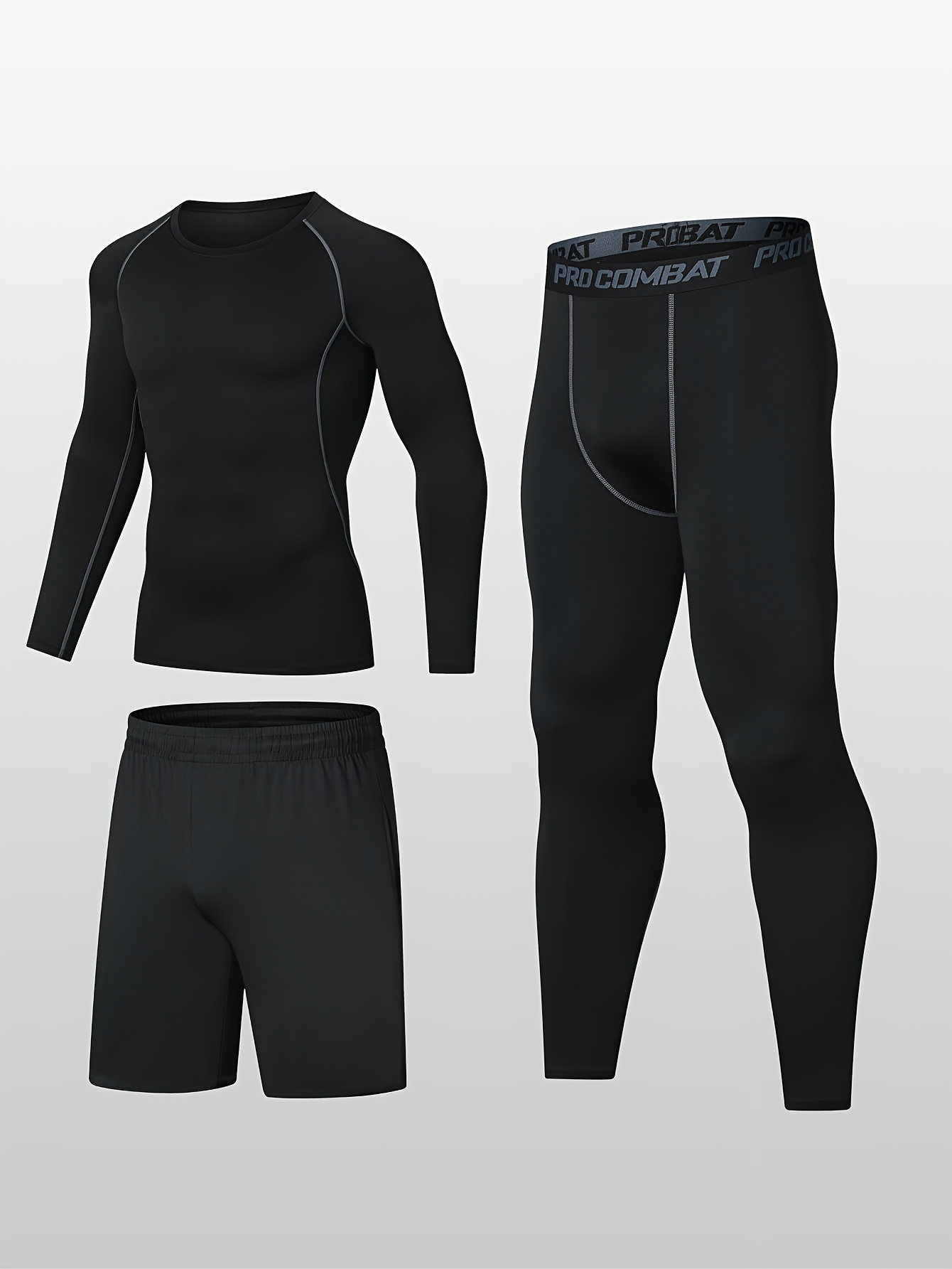 High Elastic Quick drying 3/4 Compression Pants Men Athletic - Temu Austria