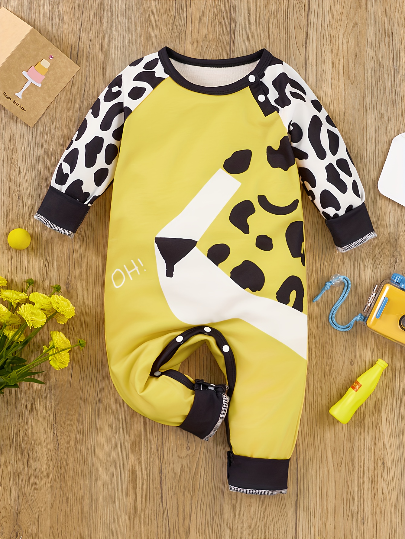 Animal print hot sale onesie baby