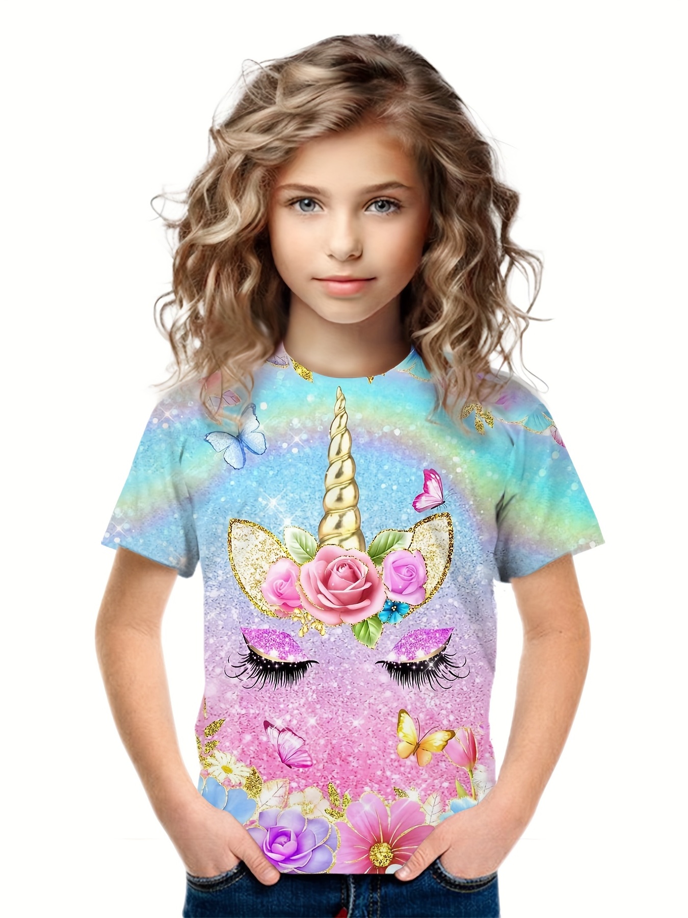 Camisa De Unicornio Para Ni as Temu