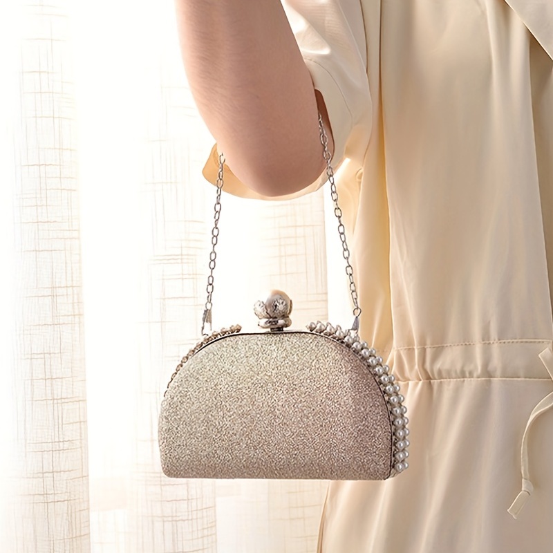 Fashionable Casual Faux Pearl Mini Purse Hanging Decoration