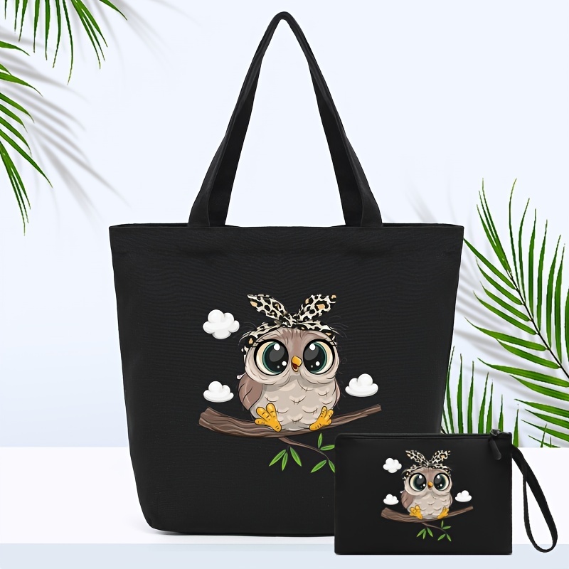 Kawaii Lulu Vegan Leather Owl Mini Backpack Coin / Wallet with Keychain - White