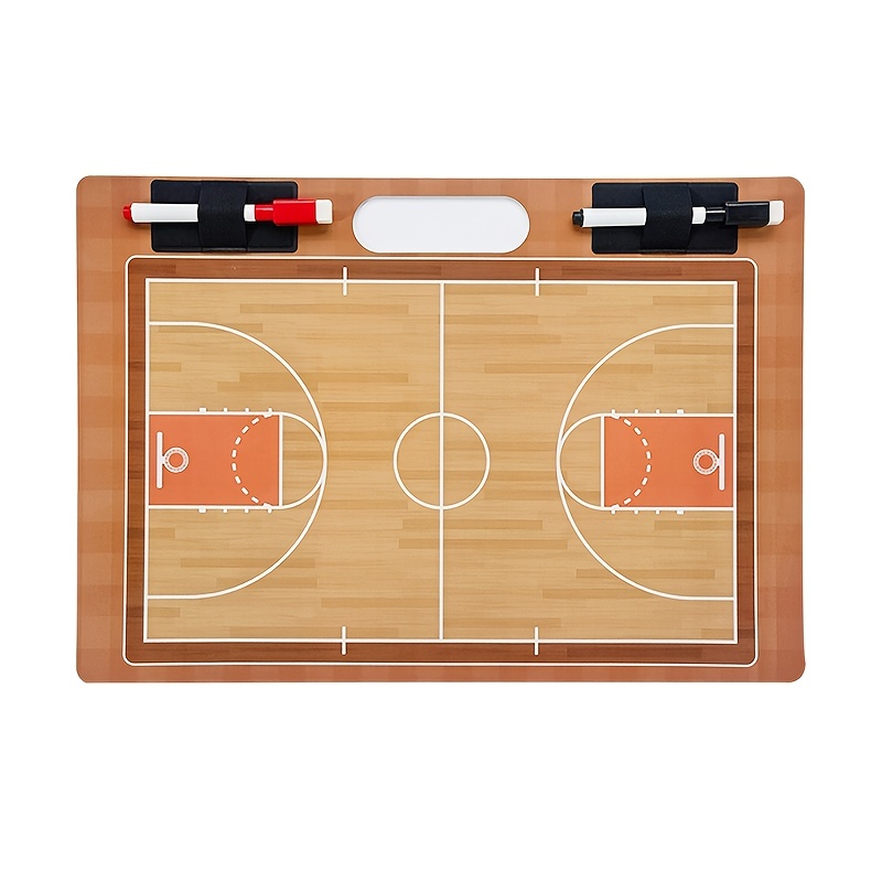 Tabla de borrado en seco de baloncesto para entrenadores | El equipo de  tabla de entrenamiento de doble cara de 11 x 15 pulgadas incluye 2  marcadores