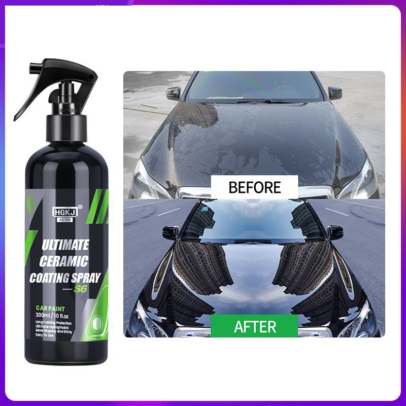 8.45oz Car Quick-effect Coating Agent Car Paint Renovation Bright Nano  Crystal Liquid Spray Paint Surface Maintenance Wax Body Polishing And Waxing