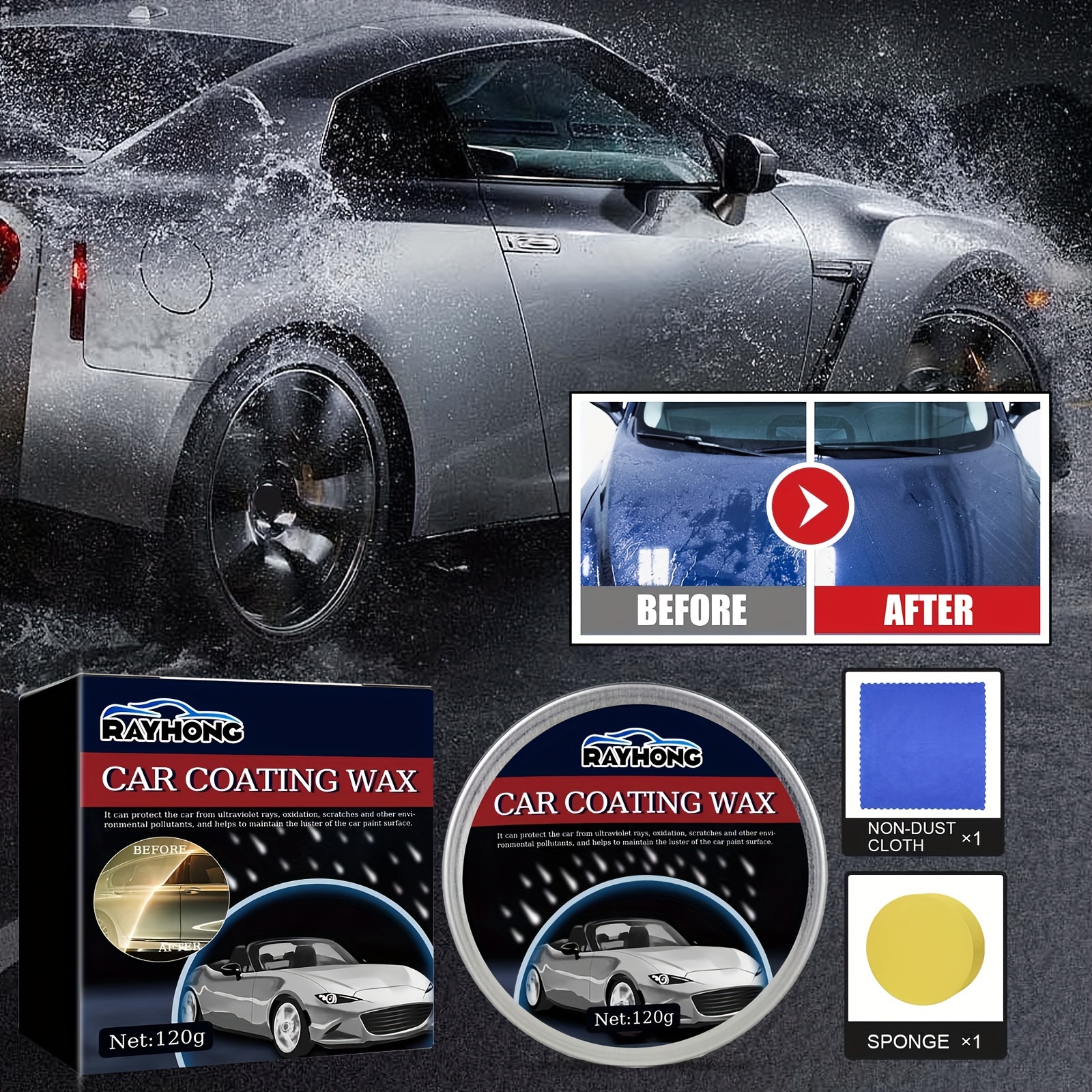 3 In 1 High Protection Quick Car Coating Spray For Cars Paint Mirror Shine  Crystal Wax Spray Nano Hydrophobic Anti-fouling - All-purpose Cleaner -  AliExpress