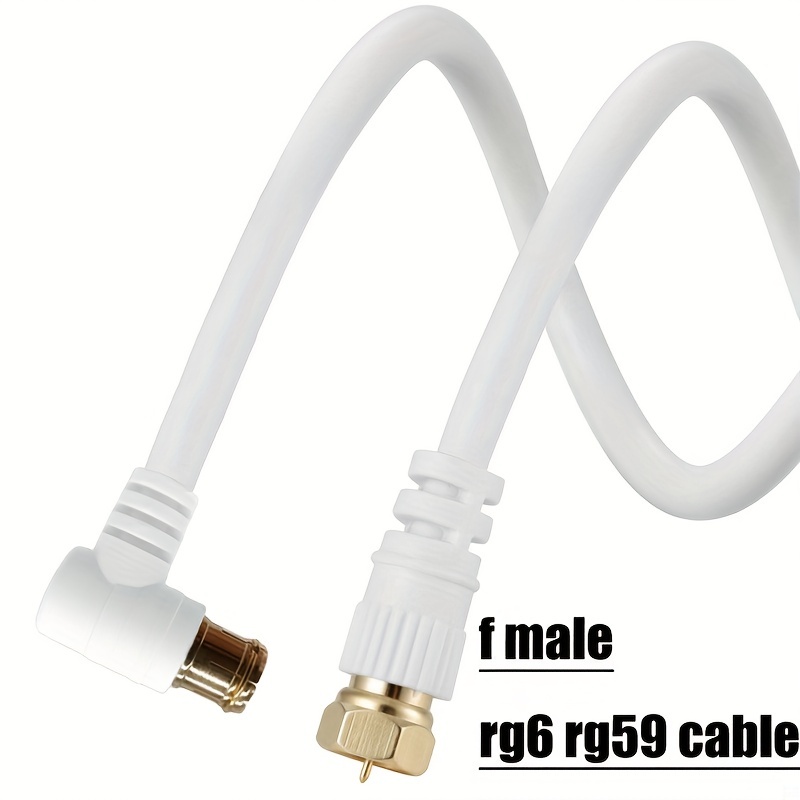 Cable de antena de TV coaxial rg6, macho/hembra, toma de antena