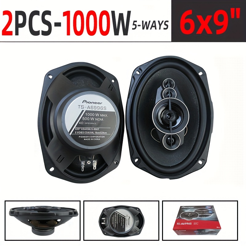 Comprar 1 Uds 6,5 pulgadas 100W HiFi para coche altavoz Coaxial puerta del  vehículo Audio de coche música estéreo rango completo