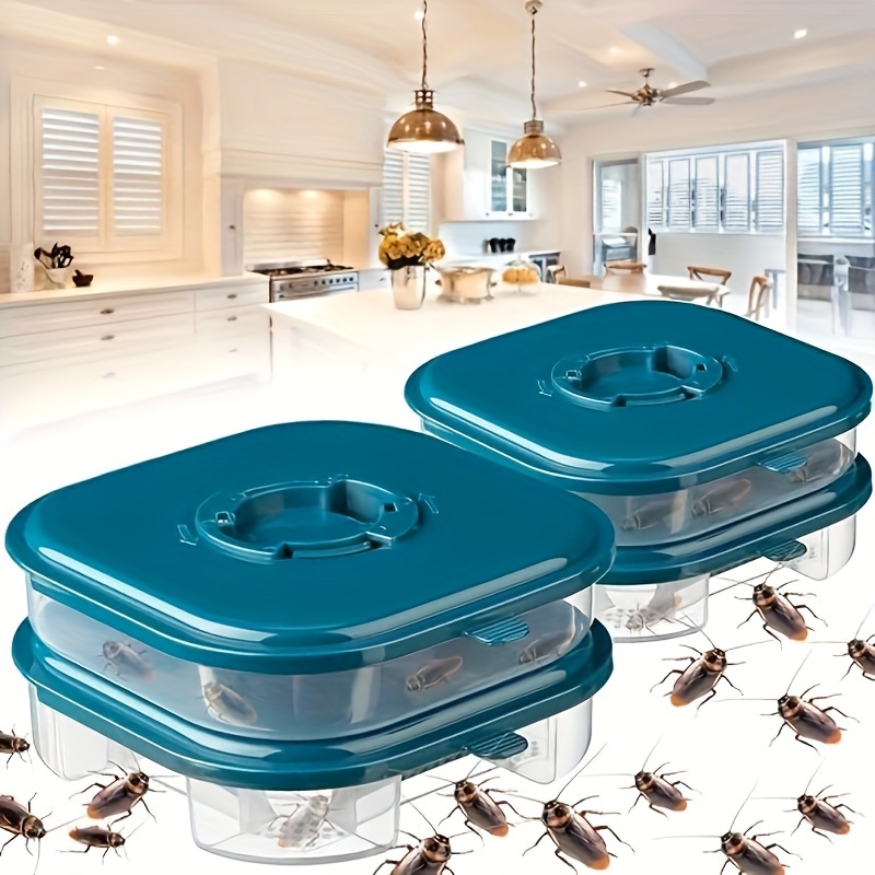  Trampa para cucarachas – Paquete de 12, Trampas adhesivas de  pegamento para interiores para cucarachas y otros insectos e insectos  rastreros