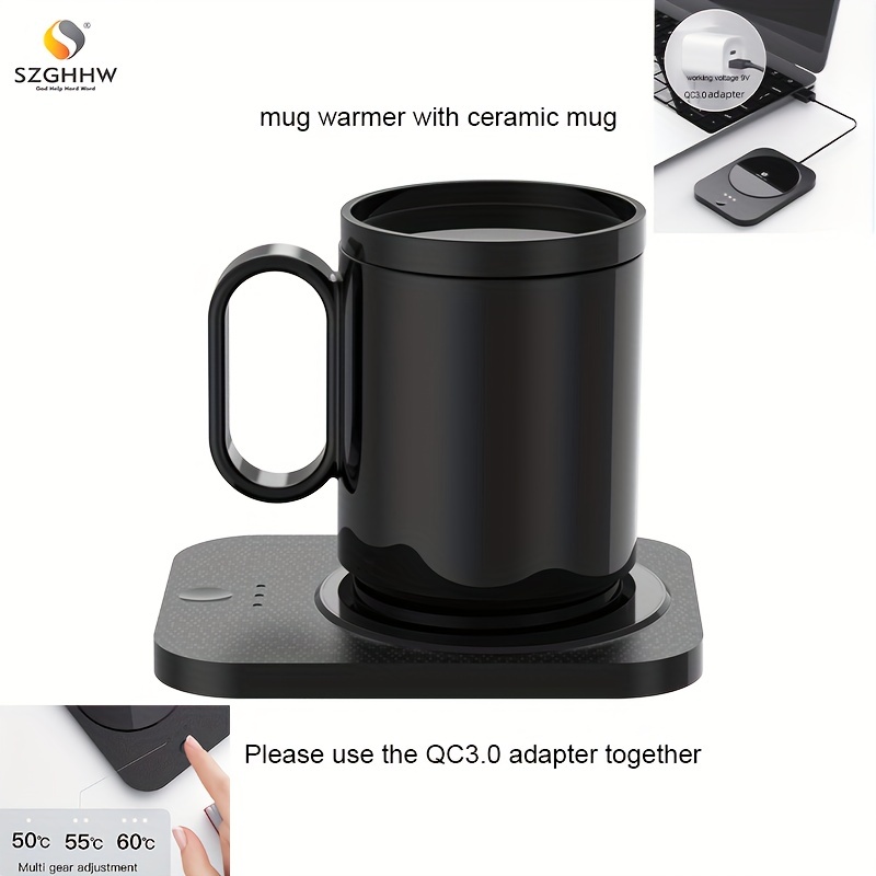 12V Car Heating Cup Car Heated Mug, 15.22oz Stainless Steel Travel Electric  Coffee Cup Insulated Heated Water Bottle Mug