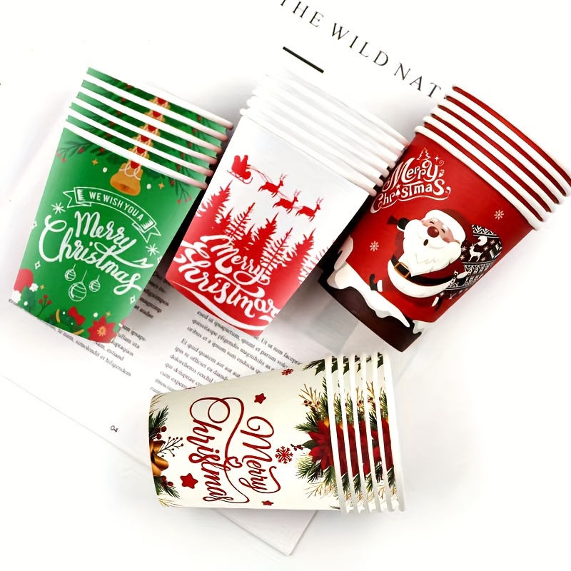 CIOEY 30 Pack Christmas Disposable Cups for Kids Adults, Christmas Table  Decorations Paper Cups for …See more CIOEY 30 Pack Christmas Disposable  Cups