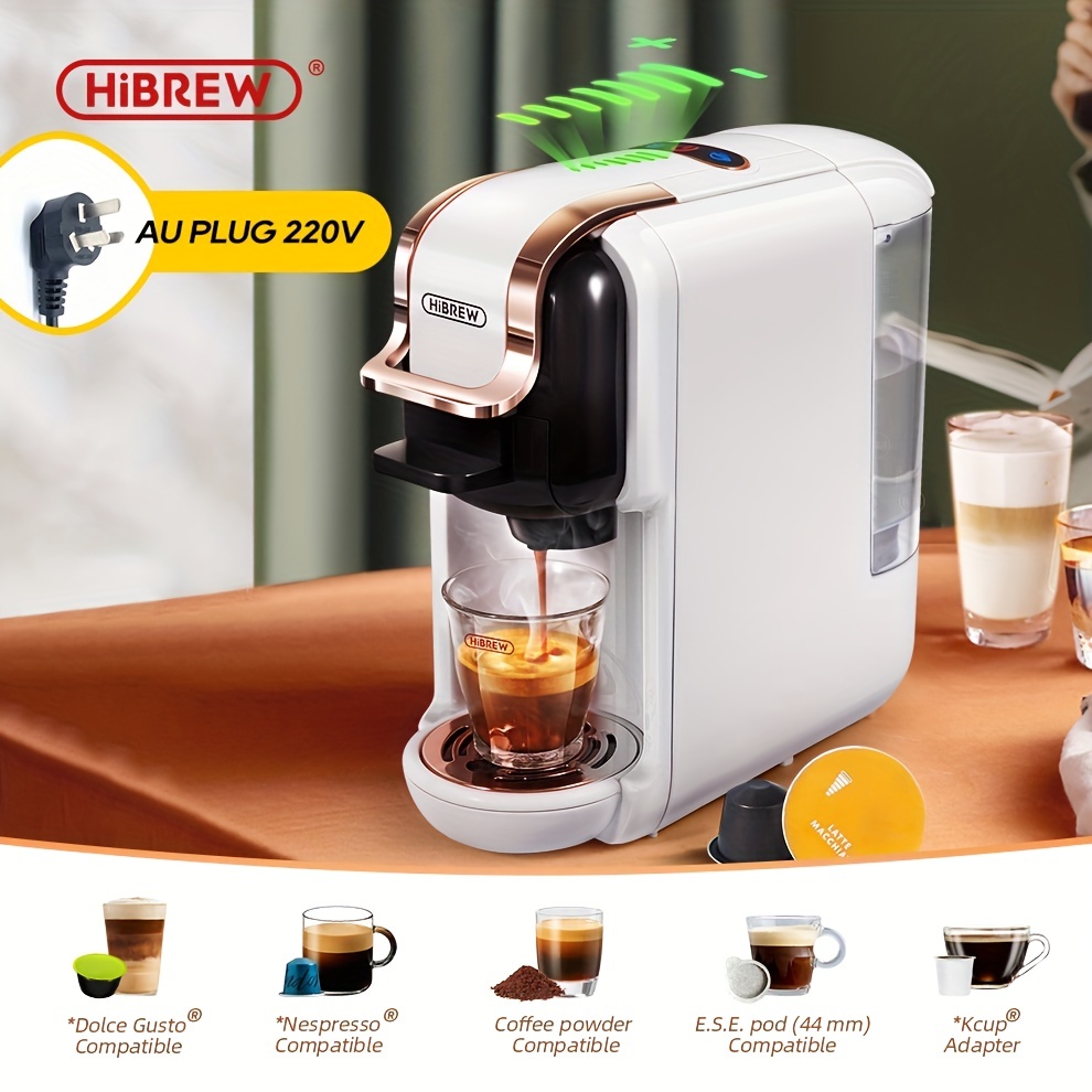 19bar 5-in-1 Hibrew Coffee Machine: Enjoy Hot/cold Dolce Gusto Milk, Nespresso  Capsules, Ese Pods & Ground Coffee! - Temu Mexico