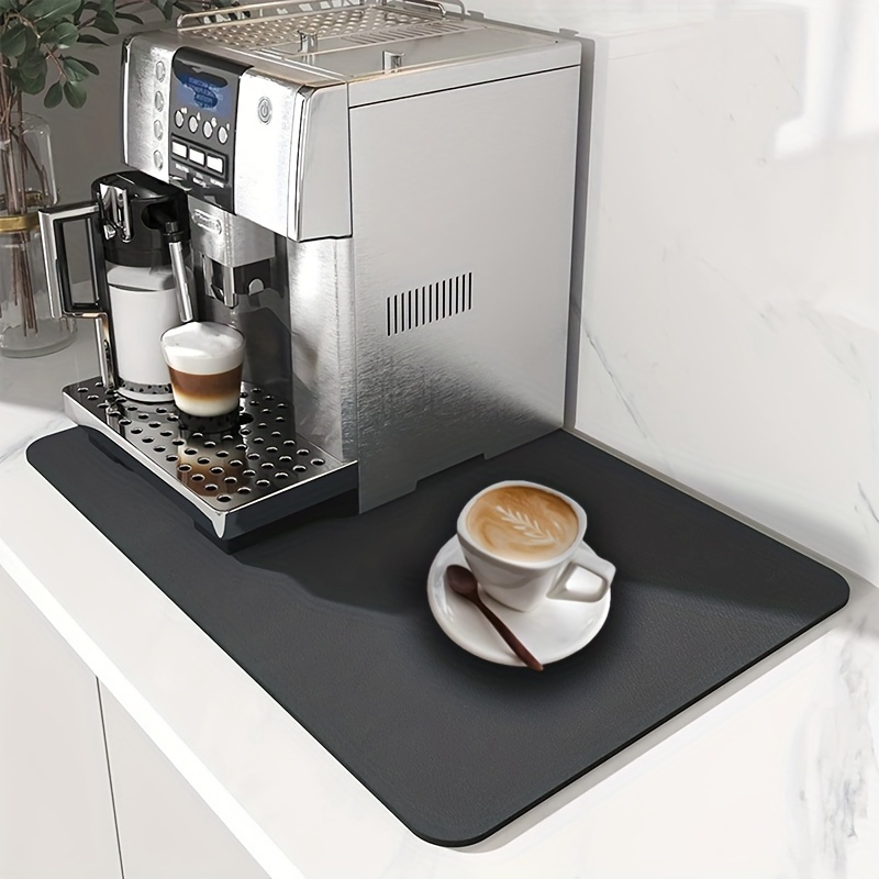Vaileal Tapis de Machine à café en Silicone - 48 x 30 cm Tapis en Silicone  sous la Machine à Café Tapis Antidérapant, Tapis antidérapant pour Machine  à café - pour Cuisine 