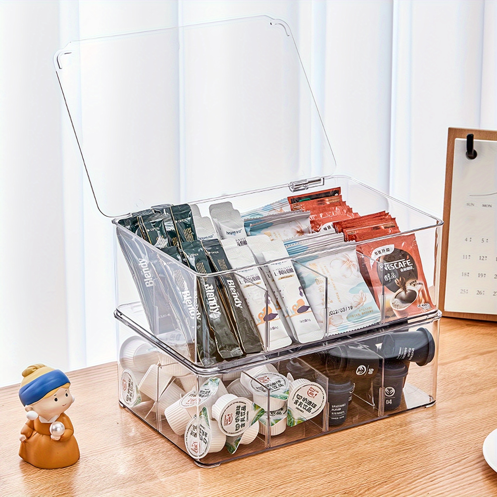 Creative Tea Bag Organizer Shelf Holder Coffee Stand Sorting Storage Box