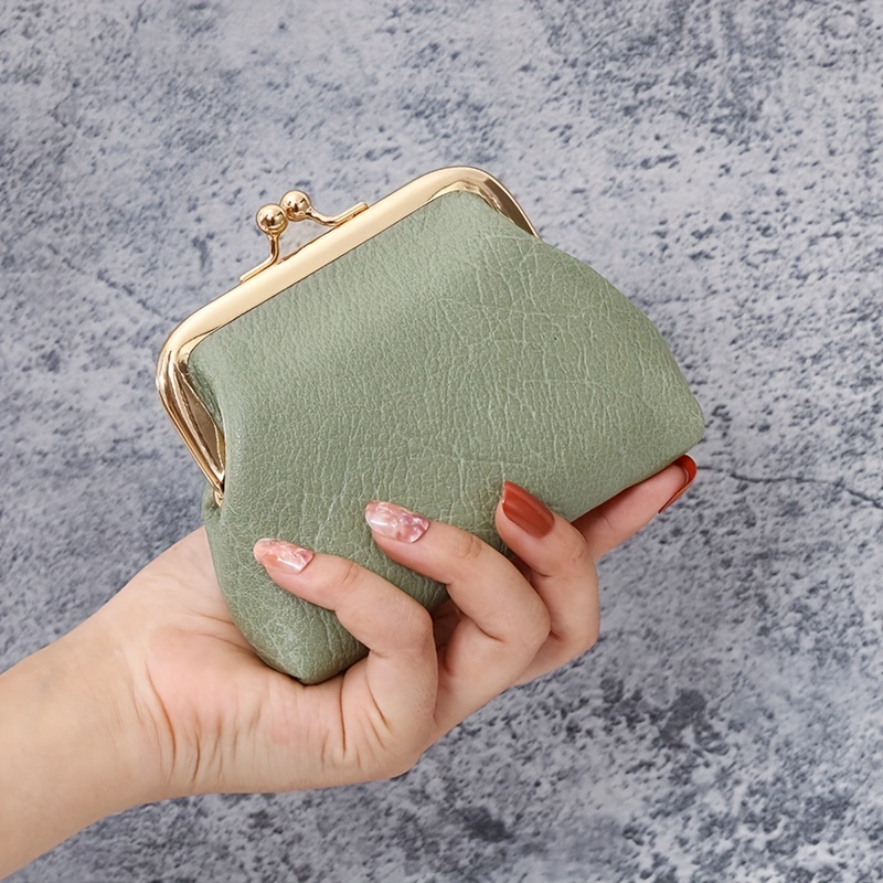 Mini Minimalist Zipper Pouch, Canvas Clutch Coin Purse, Versatile Portable Wallet,Temu