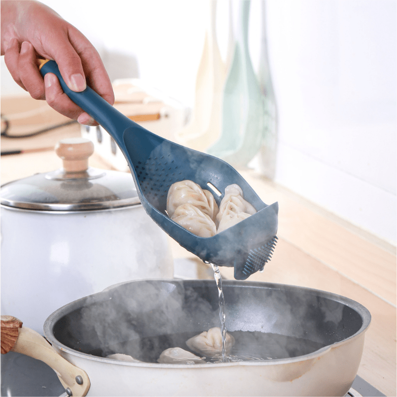 New Multifunctional Kitchen Cooking Spoon Heat-resistant Hanging Hole  Innovative Potato Garlic Press Colander Innovative kitchen - AliExpress