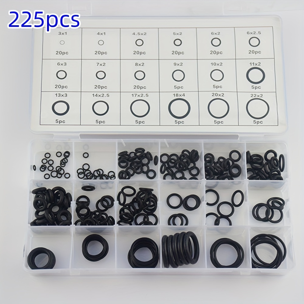 225 Stück/770 Stück Gummi O Ringe Set 18 Größen Universelles - Temu Austria