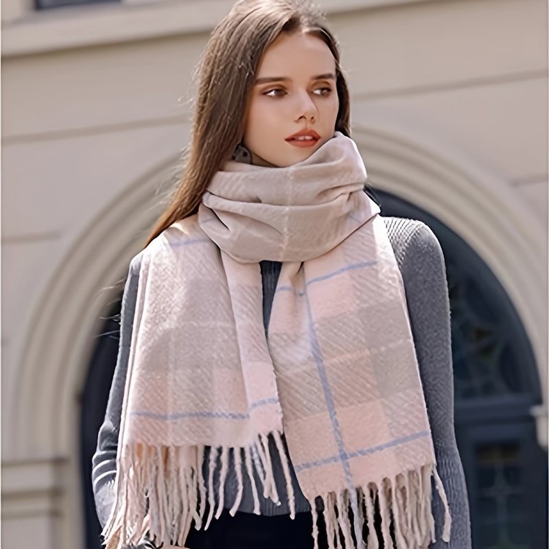 1pc Faux Cashmere Jacquard Woven Women's Scarf Shawl For Daily Wear In  Autumn And Winter