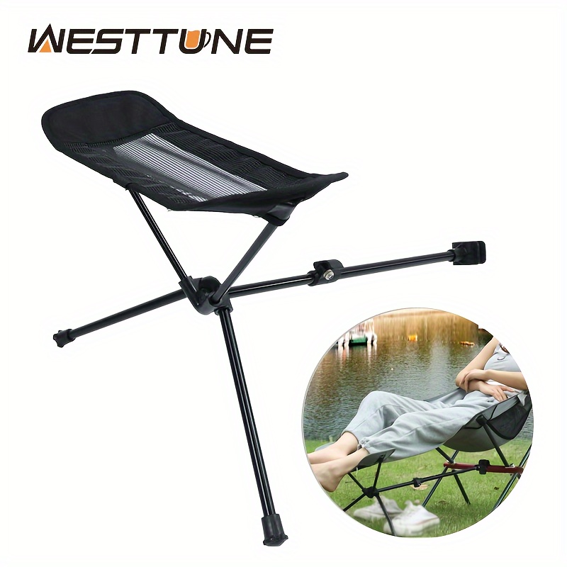 Universal Camping Chair Foot Rest, Portable Foldable Foot Rest, Outdoor  Telescopic Stool Recliner Foot Rest Cushion For Hiking Fishing Beach