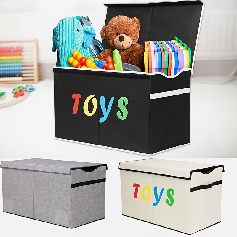 Toy Storage Box Cute Cartoon Building Blocks Perfect - Temu