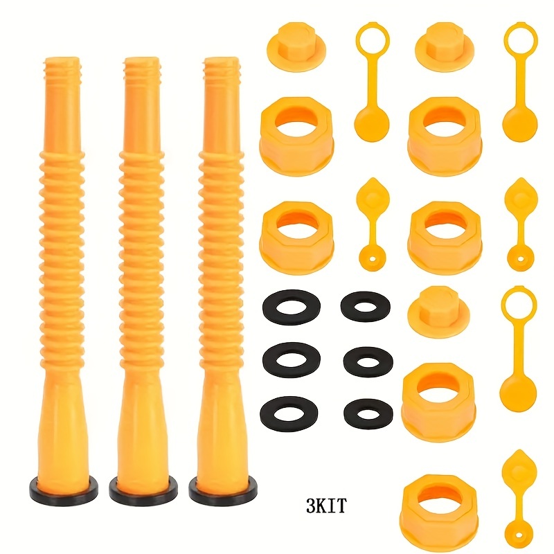 4kit Gas Spout Replacement Gas Nozzle Kit Screw Collar - Temu