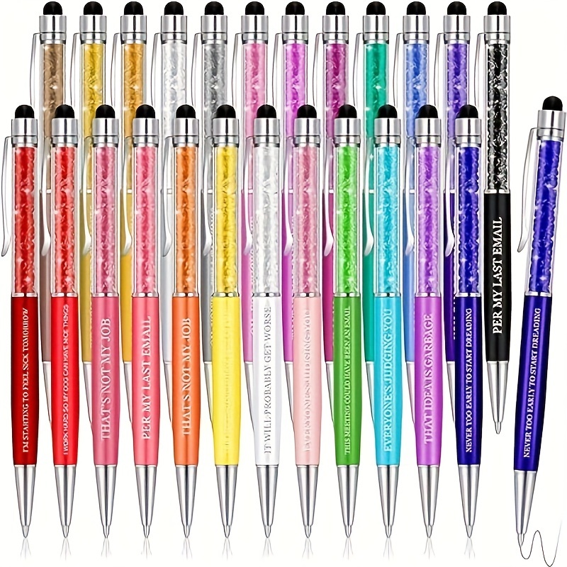 Sweary Fuck Pens Cussing Pen Gift Set - 5 Black Gel Pens Rife with