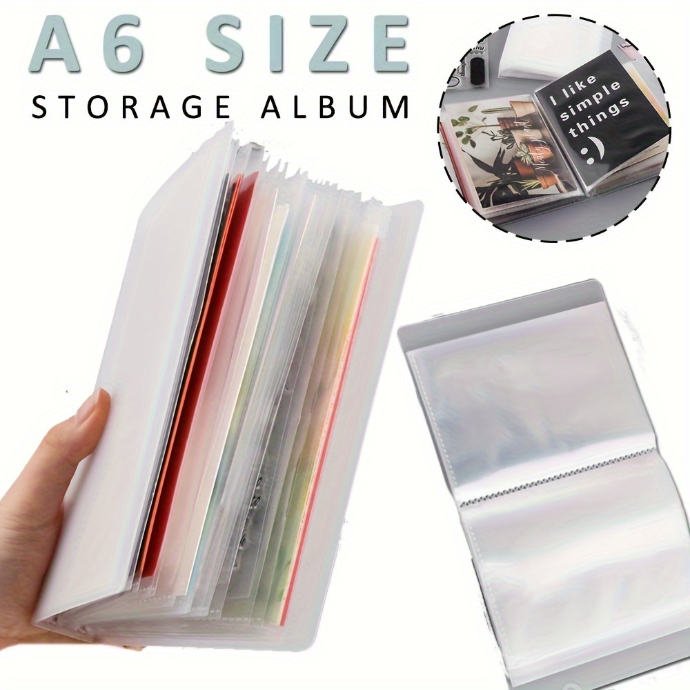 2pcs A5 Sticker Collecting Album,Sticker Organization Storage Book Binder  for Planner Stickers Organizers Collector Recipe Cards (3 different sized