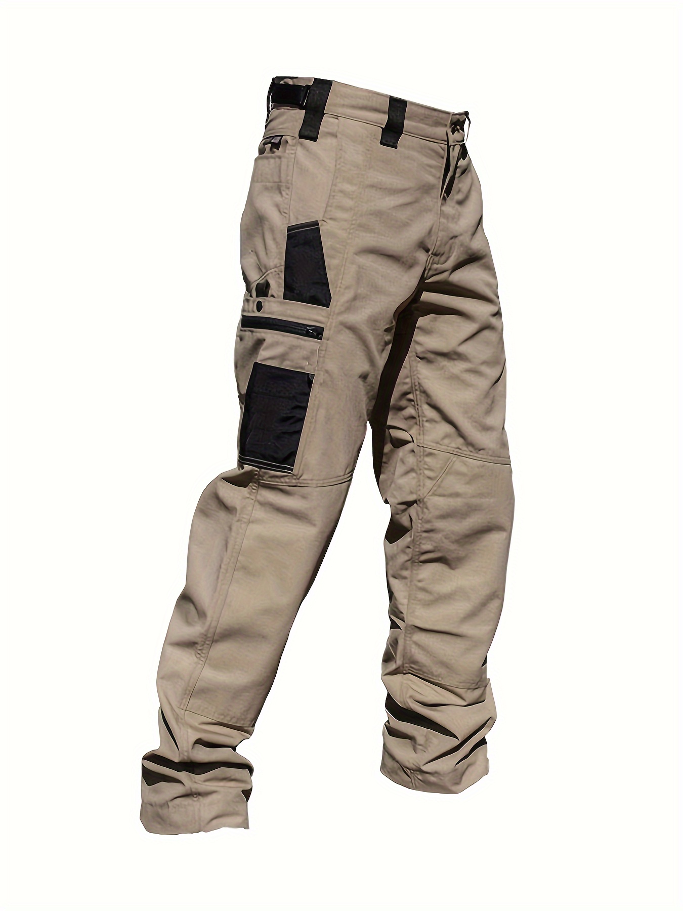 Pantalones cargo de pierna recta para hombre, ajuste relajado, estilo  casual, trabajo táctico, combate, ejército, pantalones de trabajo con  múltiples