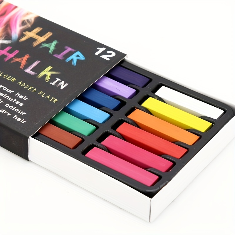Hair Chalk Kids Girls Gift Temporary Dye Colors Kit Pastels Soft Salon  Cream Set