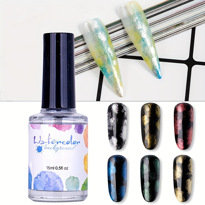 Solid Watercolor Paint Nail Art Pigment Set Y2K Shimmer Pigment Powder  Marble Gradient Charm Mirror Glitter Dust