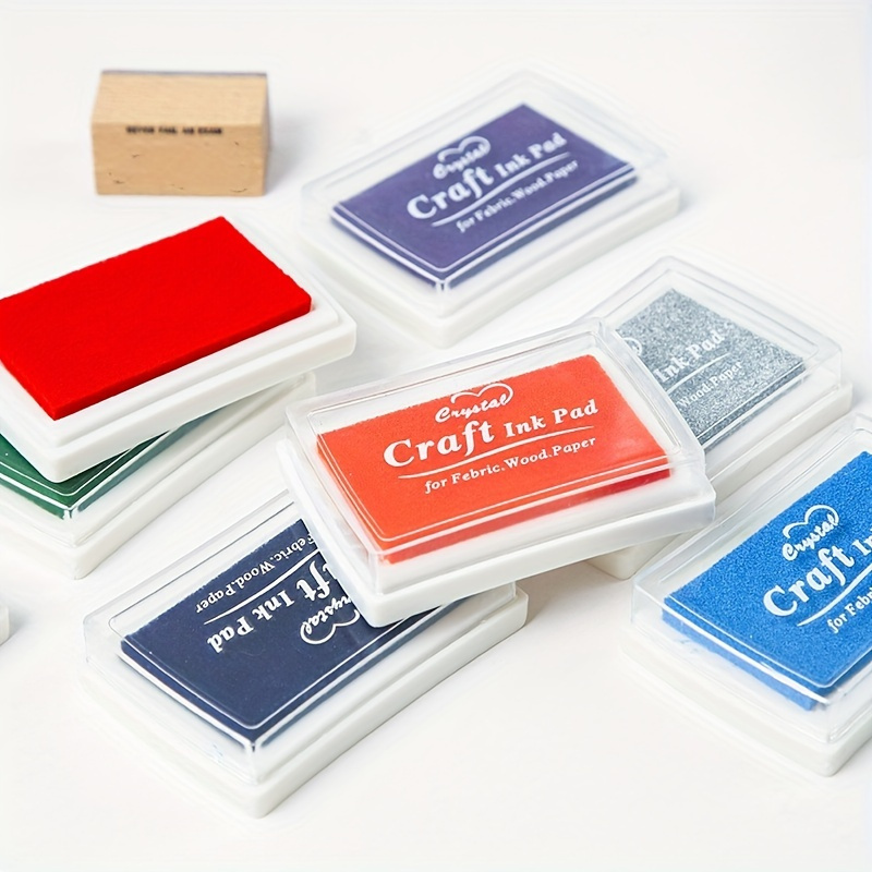 Almohadillas de tinta para sellos de goma, permanentes, impermeables,  almohadillas de sello para hacer tarjetas, suministros de álbumes de  recortes