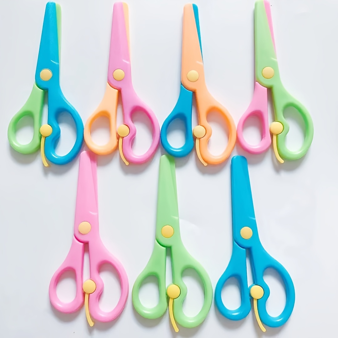 6pcs Craft Scrapbooking Scissors: Decorative Edge ABS Resin