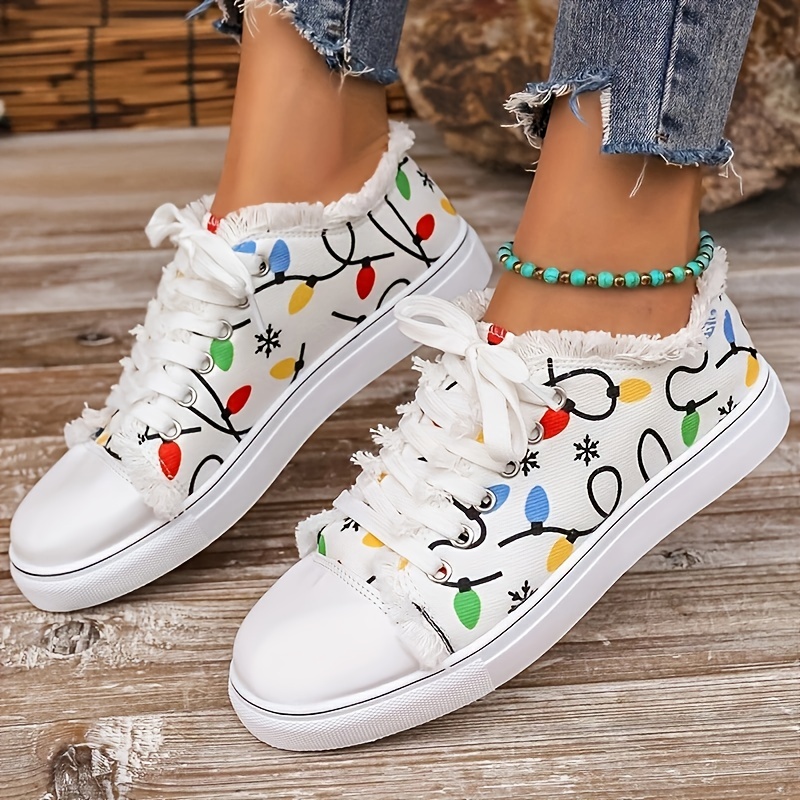 Women's Colorful Checkered Canvas Shoes, Trendy Low Top Slip On Skate Shoes,  Casual Flat Walking Shoes - Temu Germany