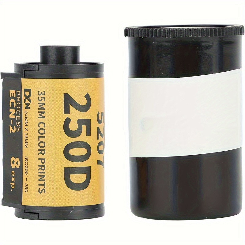 Camera film. Roll of 36 frame ISO200 camera film (Kodak GOLD logo