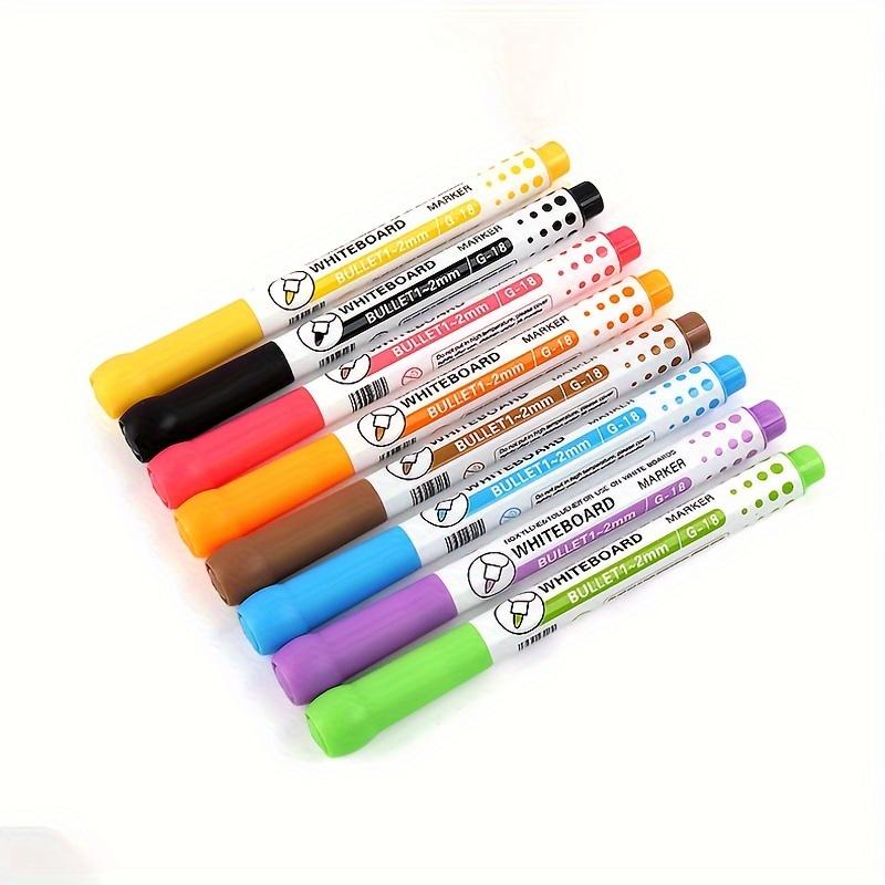 GXIN G-208 12Pcs / Set Dry Erase Markers Whiteboard Markers Ultra Fine Tip Markers  for School Office Home - Coffee Wholesale
