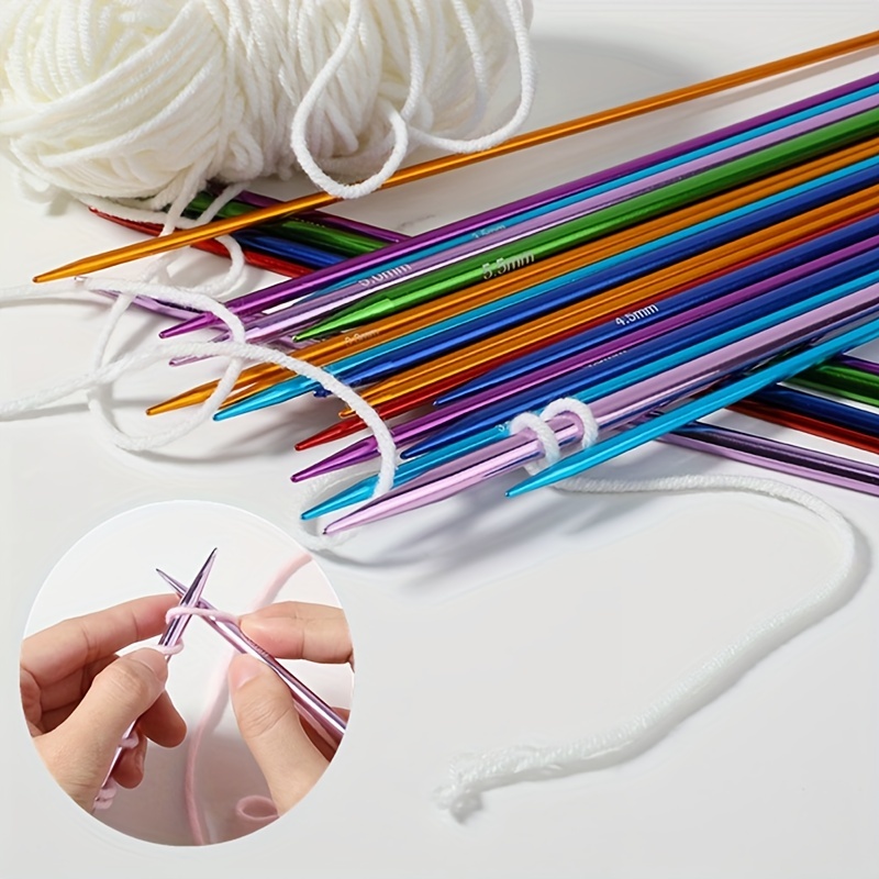 Prym Double-Point Ergonomic KnittingPins/Needles (Set of 5) 3.5mm x 20cm  Length, 22 x 4 x 1 cm, Multi-Colour