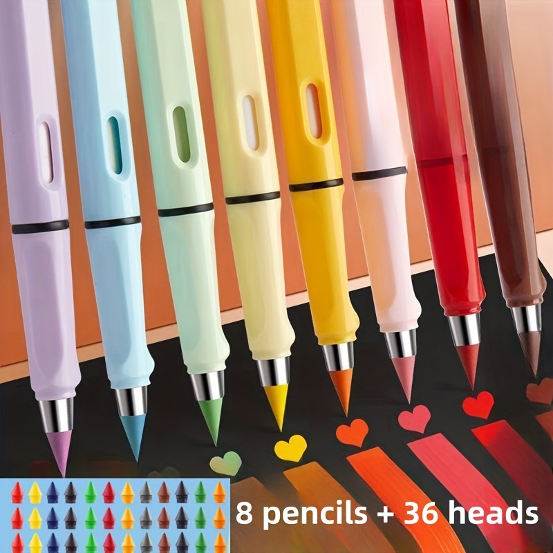 Erasable colored Pencils Pen with eraser Kid paint art graffiti Wooden pen  holder is not easy to break